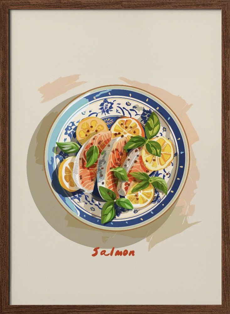 Salmon Plate Poster - Corkframes.com