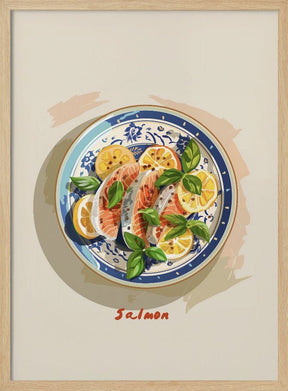 Salmon Plate Poster - Corkframes.com