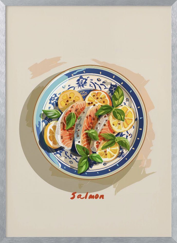 Salmon Plate Poster - Corkframes.com