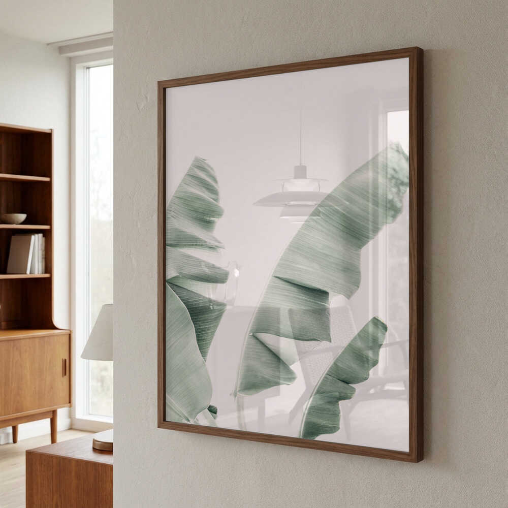Blush Banana Leaves Poster
