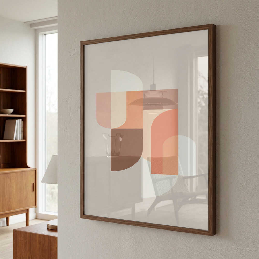 Retro Geometric III Poster