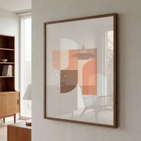 Retro Geometric III Poster
