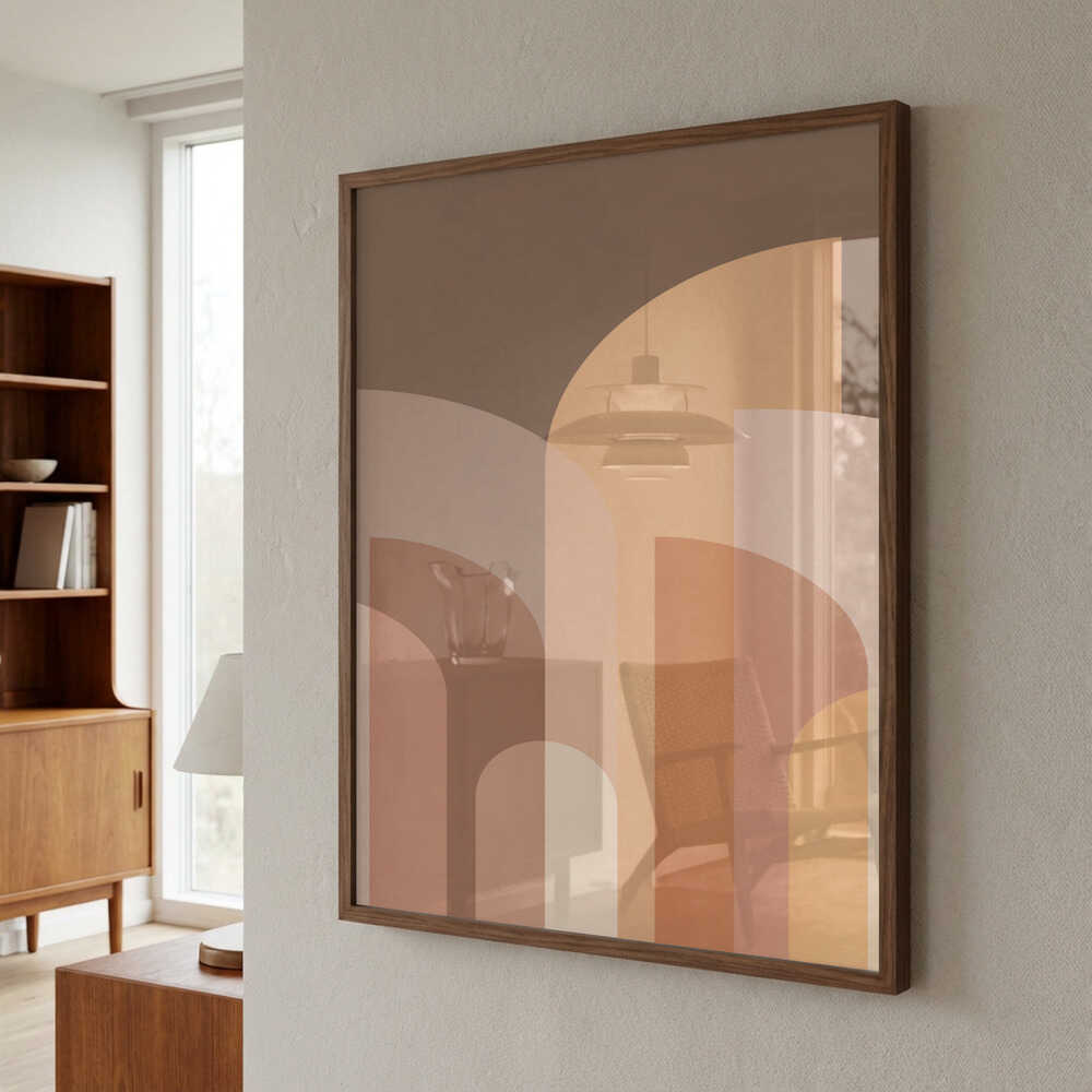 Retro Geometric II Poster