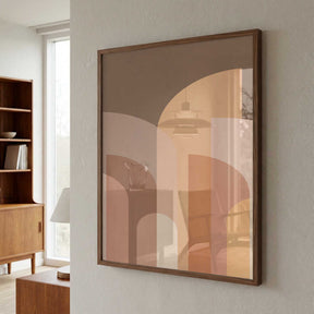 Retro Geometric II Poster