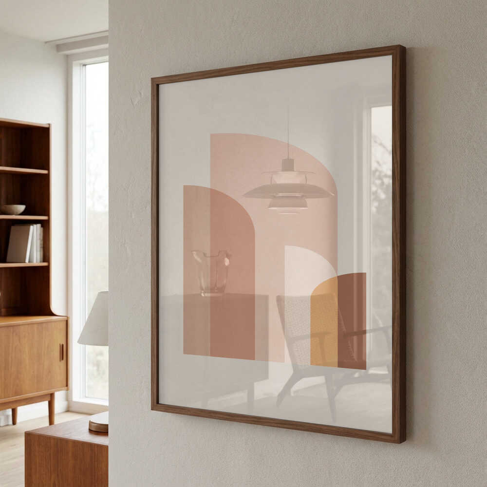 Retro Geometric IV Poster