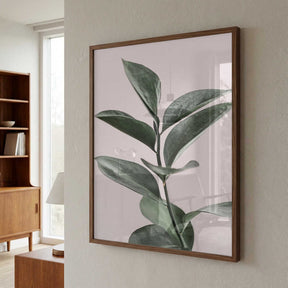 Foliage on Pink Poster