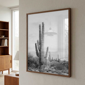 Saguaro B&amp;W Poster