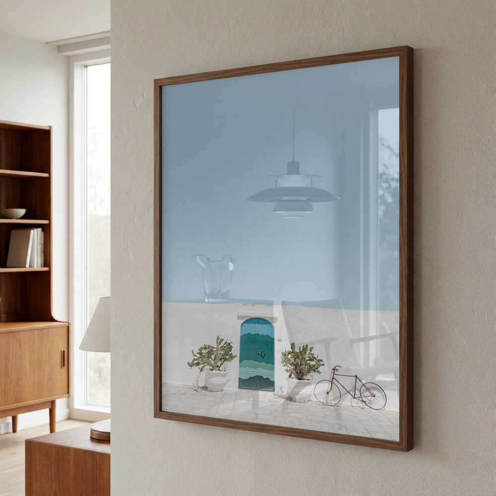 Ostuni blue door Poster