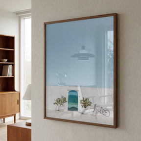Ostuni blue door Poster