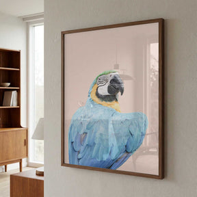 Blue Macaw Poster