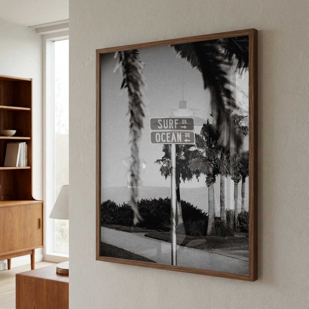 Surf Drive + Ocean Drive Poster