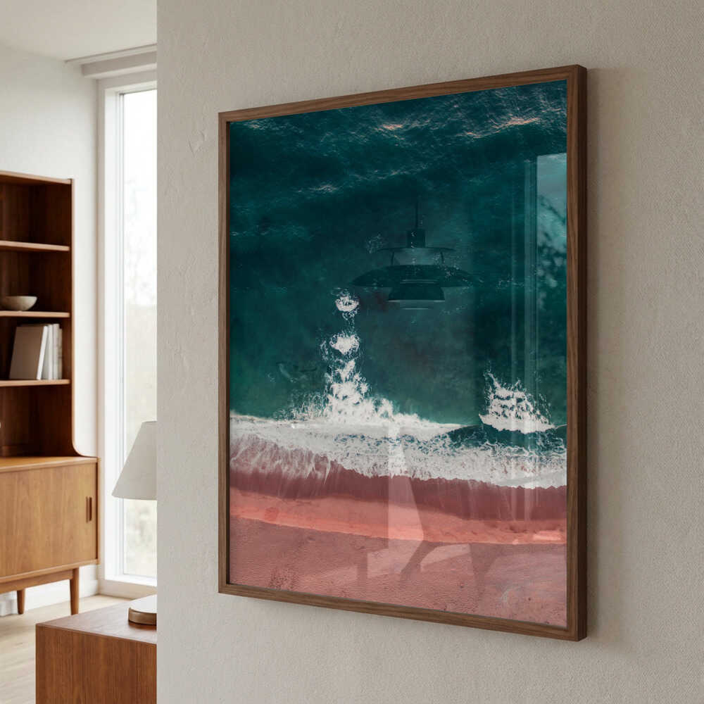 Stunning Beach With Turquoise Waves Poster