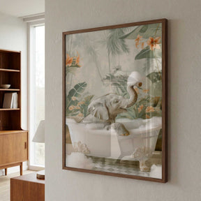 Elephant Bubble Bliss Poster