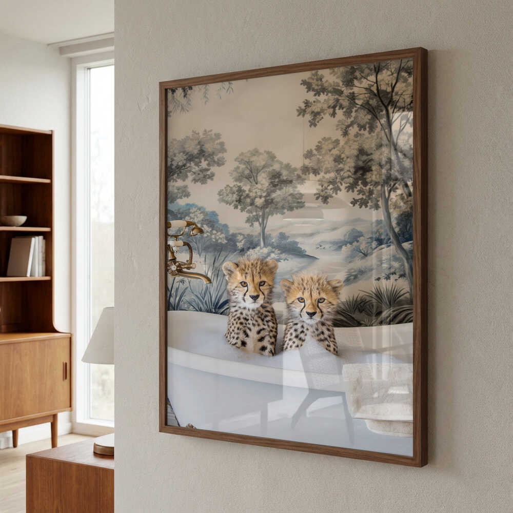 Cheetah Bath Time Duo Poster