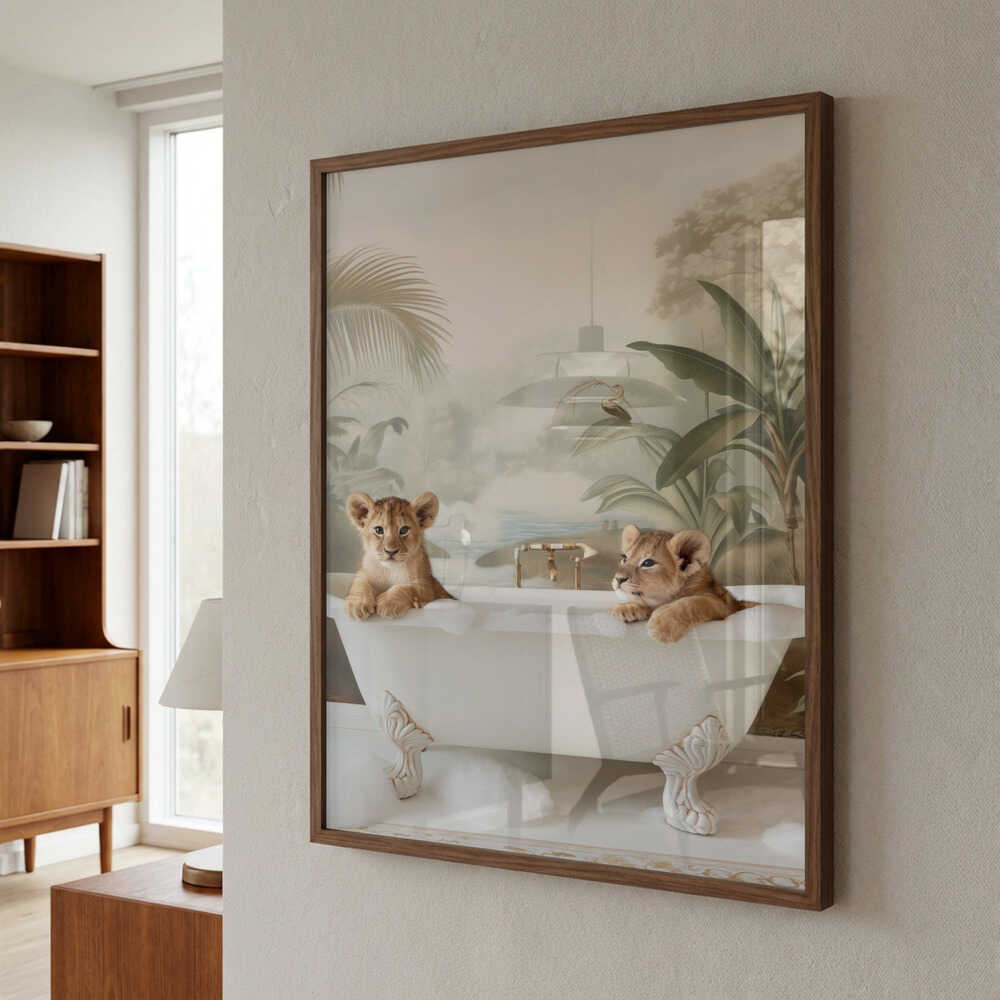 Jungle Lion Soak Poster