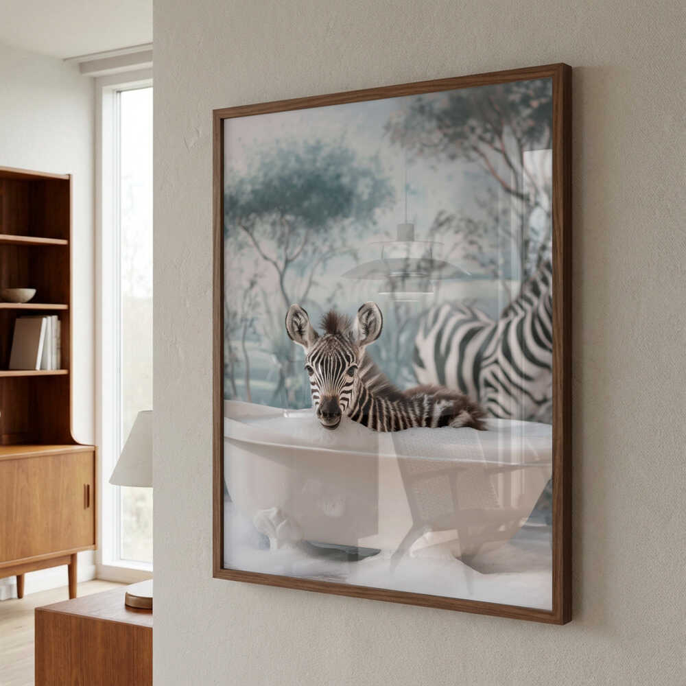 Striped Bubble Joy Poster