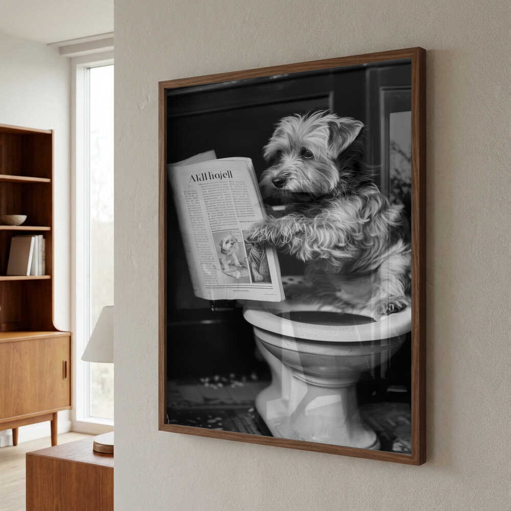 Doggy Doing A Doo Doo Poster