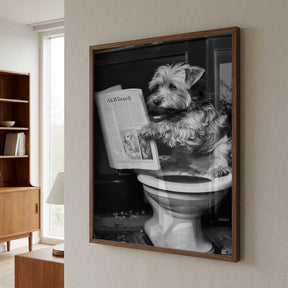 Doggy Doing A Doo Doo Poster