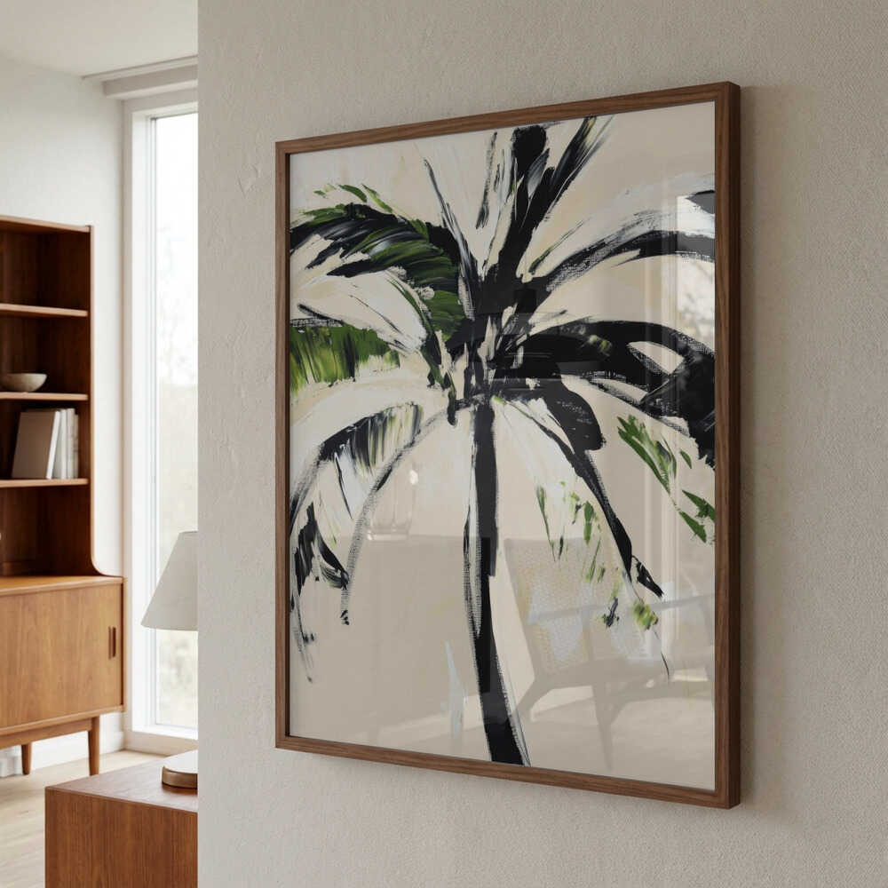 Abstract Palm Tree Poster