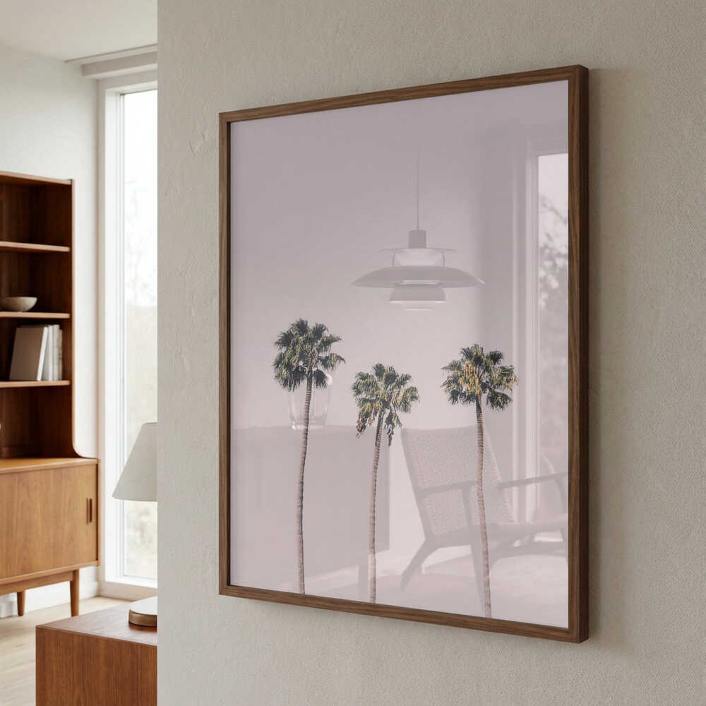 Palms On Pink Poster