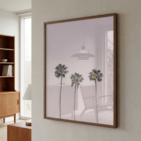 Palms On Pink Poster