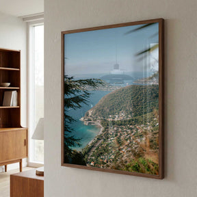 Green Hills And Turquoise Waters Poster