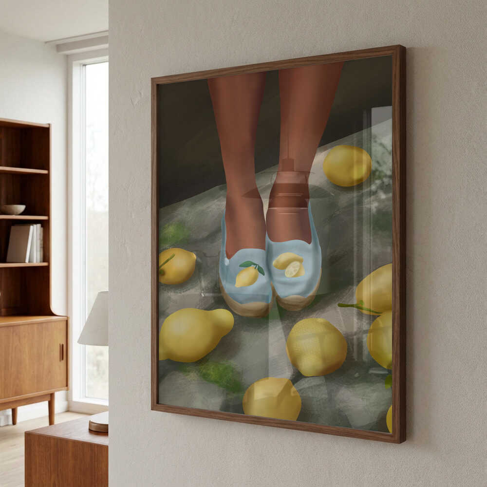 Lemon Steps Poster