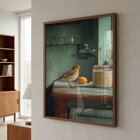 Country Morning Bird Poster