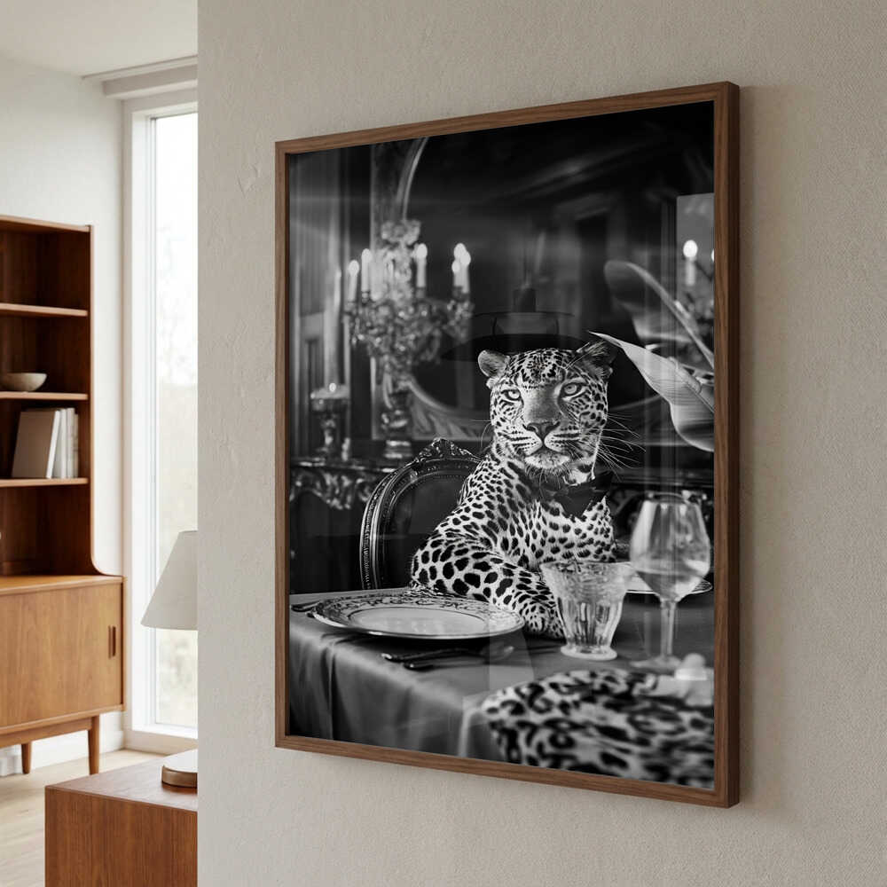 Leopard’s Luxurious Feast Poster