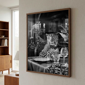Leopard’s Luxurious Feast Poster
