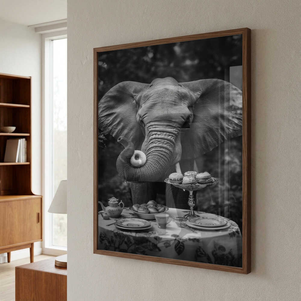 Elephant’s Doughnut Delight Poster