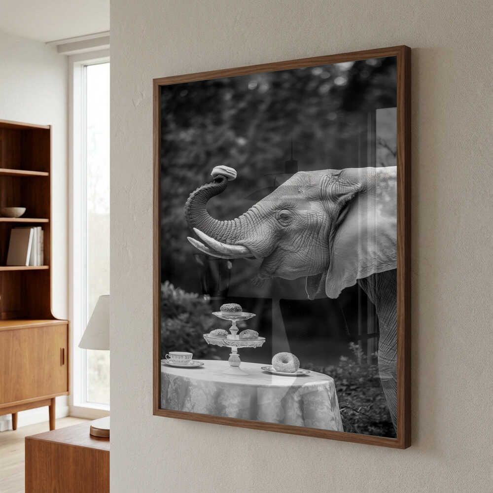 Elephant’s Afternoon Tea Poster