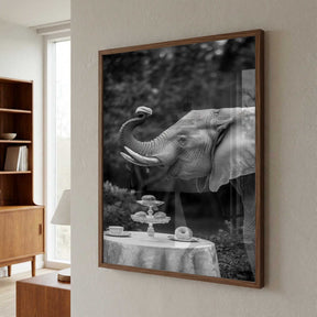 Elephant’s Afternoon Tea Poster