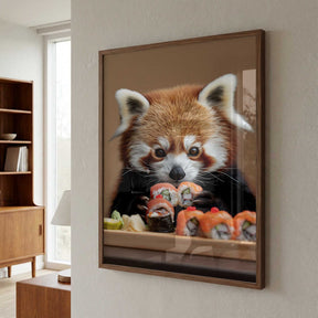 Red Panda Sushi Adventure Poster