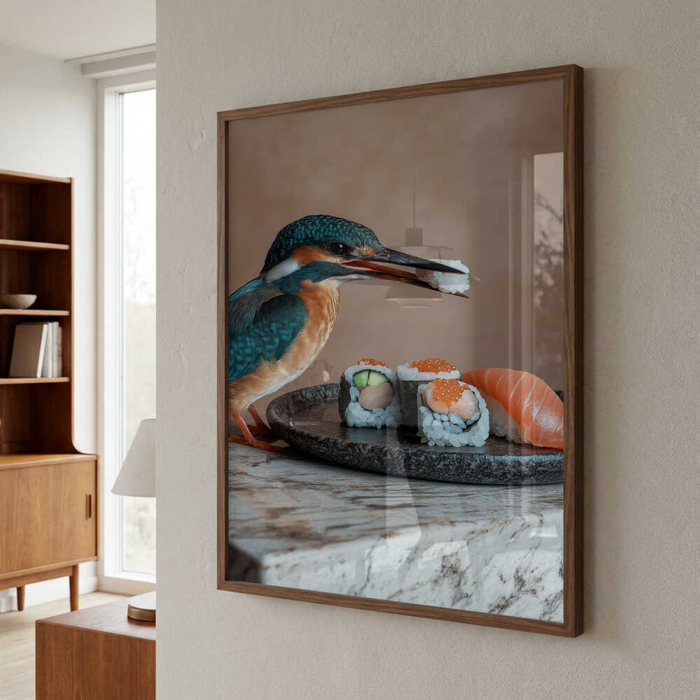 Kingfisher’s Sushi Feast Poster
