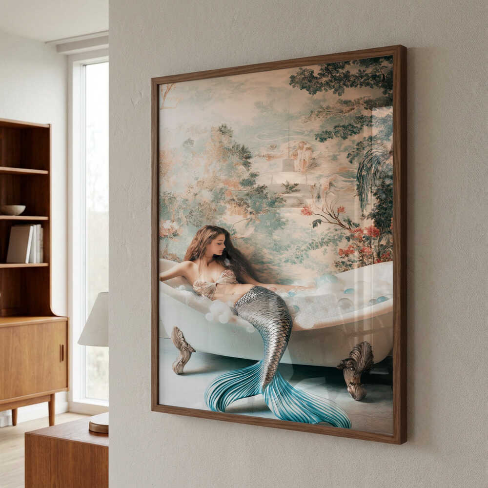 Bubbles & Moonlight Poster
