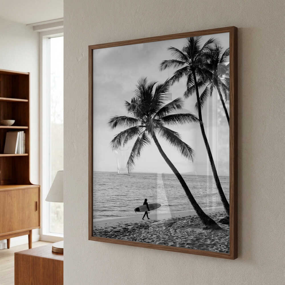 Surfer Walk Poster
