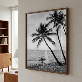 Surfer Walk Poster