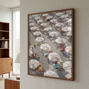 Amalfi Beach Umbrellas Poster