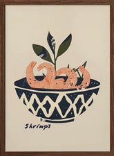 Shrimps Bowl Kitchen Poster - Corkframes.com