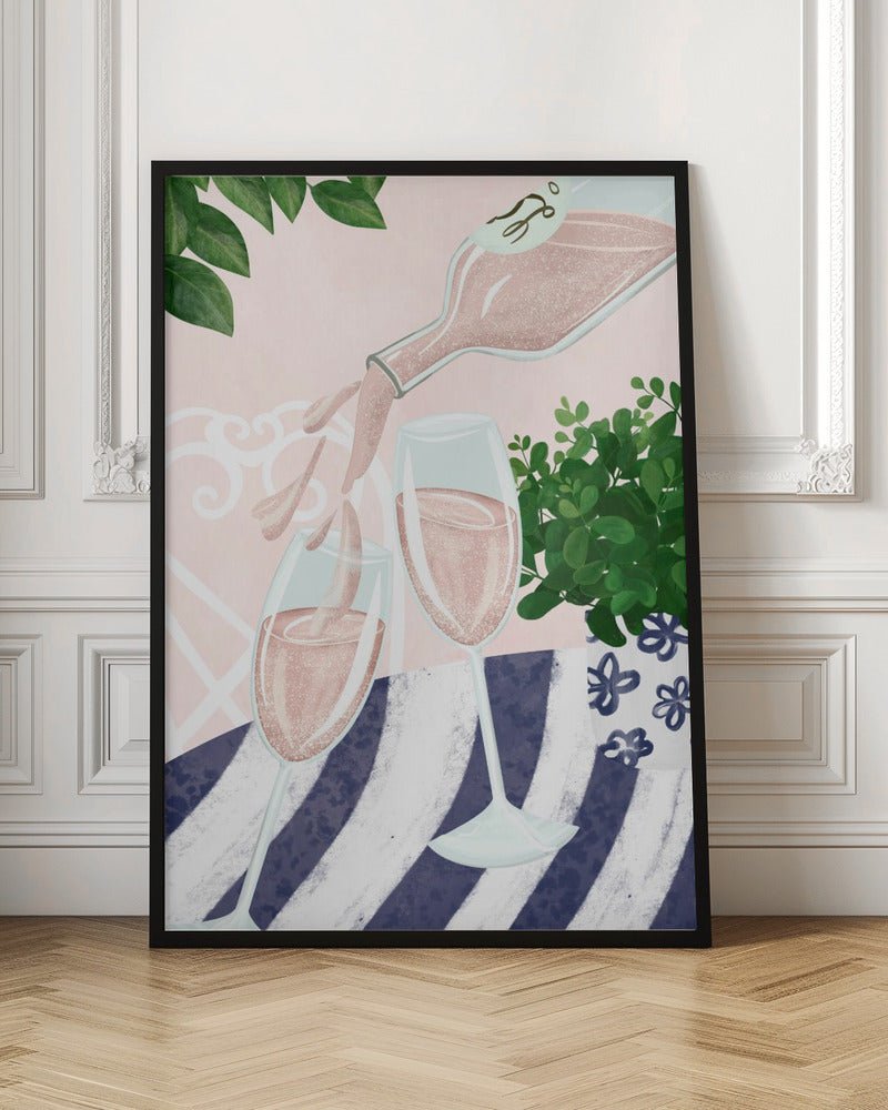 Sparkling Rosé Poster - Corkframes.com