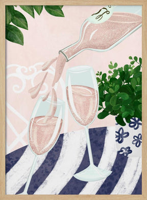 Sparkling Rosé Poster - Corkframes.com