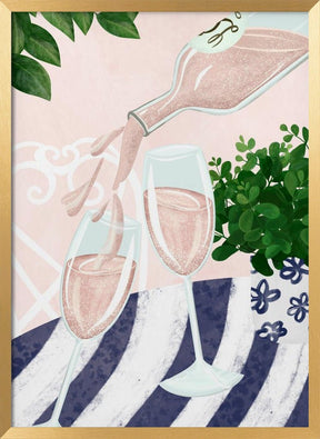 Sparkling Rosé Poster - Corkframes.com