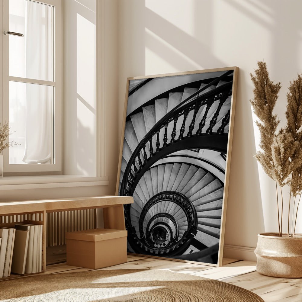 Spiral Stairs Poster - Corkframes.com