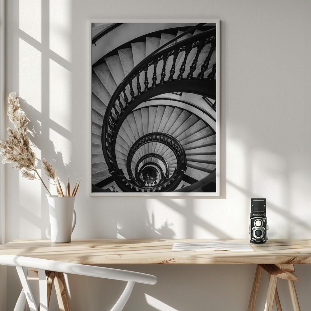 Spiral Stairs Poster - Corkframes.com