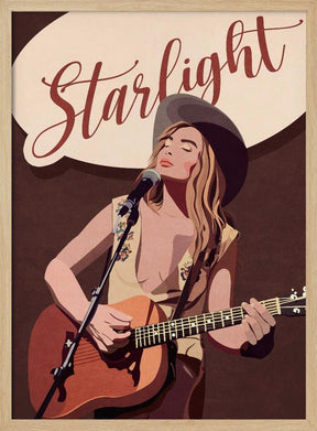 Starlight Country Girl Poster - Corkframes.com