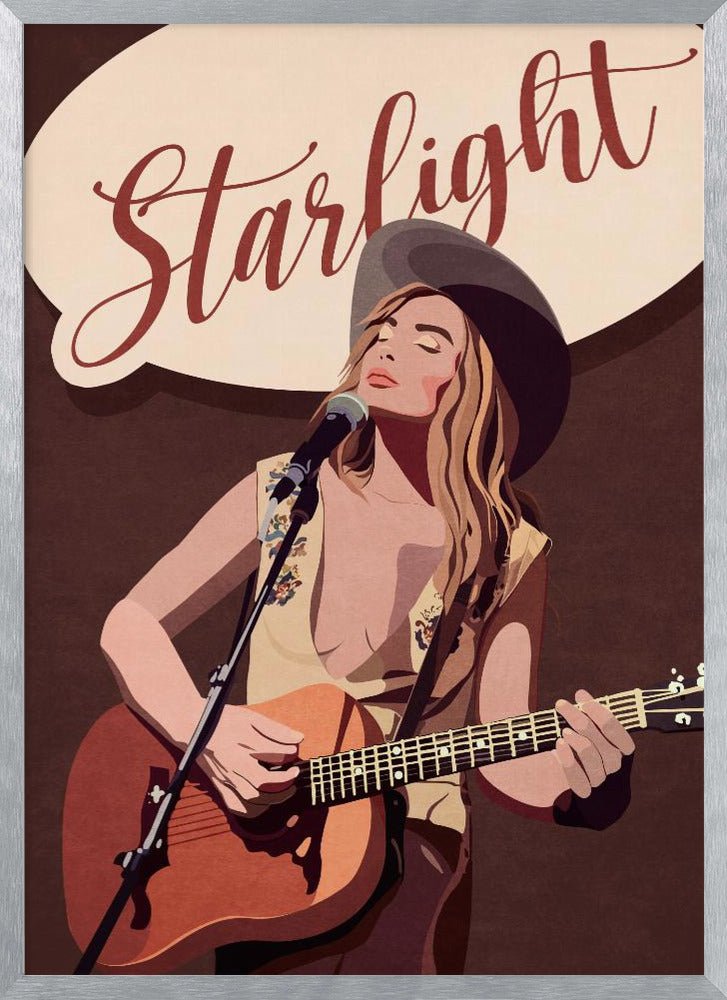 Starlight Country Girl Poster - Corkframes.com