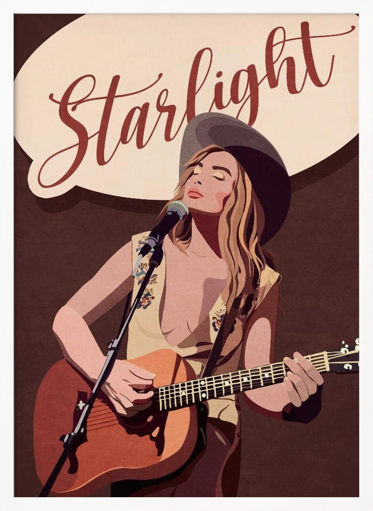 Starlight Country Girl Poster - Corkframes.com