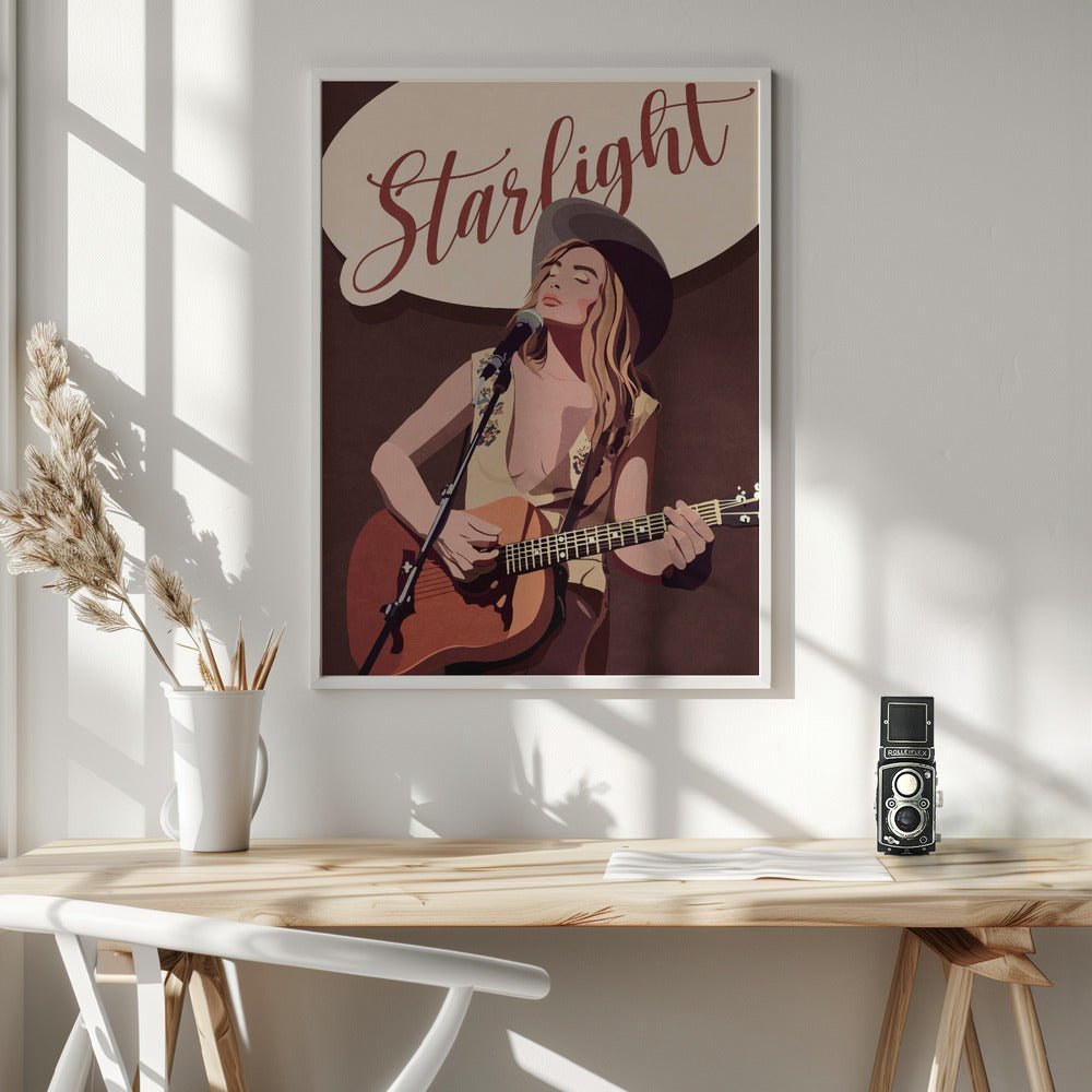 Starlight Country Girl Poster - Corkframes.com