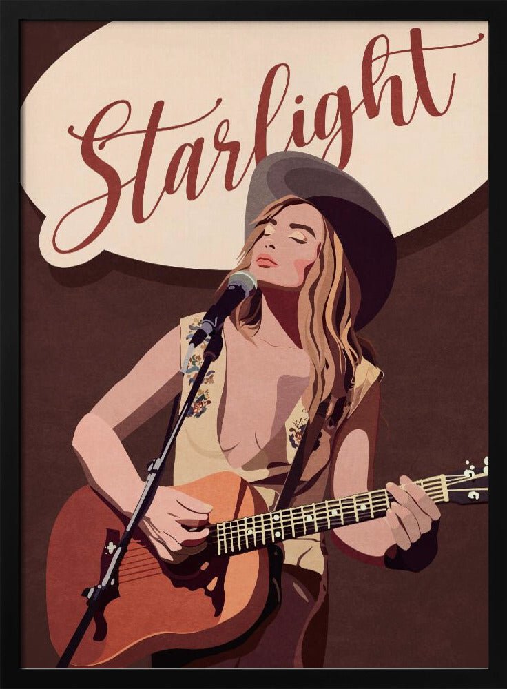 Starlight Country Girl Poster - Corkframes.com